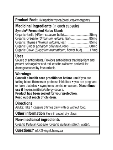 Living Alchemy Defense Emergency