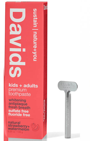 Davids Toothpaste Watermelon & Strawberry for Kids