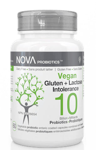 Nova Vegan - Gluten Free, Lactose Free Probiotic 10 Billion