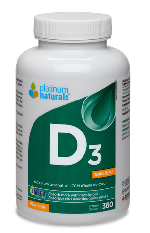 Platinum Naturals Vitamin D3 1000IU