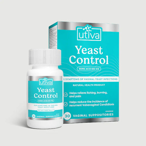 Utiva Yeast Control (Boric Acid Suppositories)