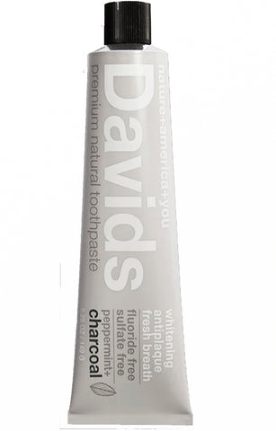 Davids Toothpaste Peppermint & Charcoal