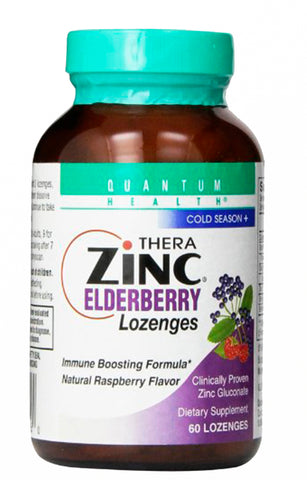 Quantum Health Thera Zinc Lozenges - Elderberry